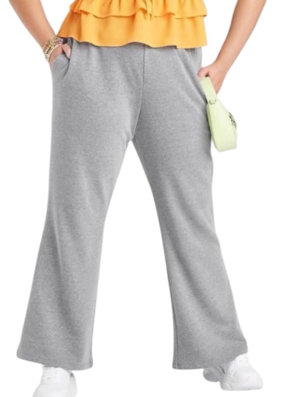 wild fable Wide-Leg Lounge Pants in Light Gray